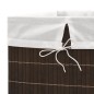 vidaXL Cesto de la ropa de bambú rectangular marrón oscuro vidaXL Cesto de la ropa de bambú rectangular marrón oscuro