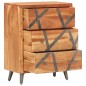 vidaXL Aparador de madera maciza de acacia 60x30x75 cm 