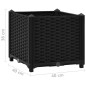 vidaXL Arriate 40x40x38 cm polipropileno vidaXL Arriate 40x40x38 cm polipropileno