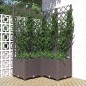 vidaXL Jardinera con enrejado PP marrón 80x80x136 cm vidaXL Jardinera con enrejado PP marrón 80x80x136 cm