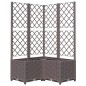 vidaXL Jardinera con enrejado PP marrón 80x80x136 cm vidaXL Jardinera con enrejado PP marrón 80x80x136 cm