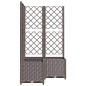 vidaXL Jardinera con enrejado PP marrón 80x80x136 cm vidaXL Jardinera con enrejado PP marrón 80x80x136 cm