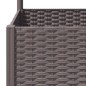 vidaXL Jardinera con enrejado PP marrón 80x80x136 cm vidaXL Jardinera con enrejado PP marrón 80x80x136 cm