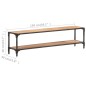 vidaXL Mueble de TV 150x30x40 cm madera maciza de acacia 