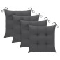 vidaXL Set de comedor de jardín plegable 5 piezas con cojines bambú vidaXL Set de comedor de jardín plegable 5 piezas con cojines bambú