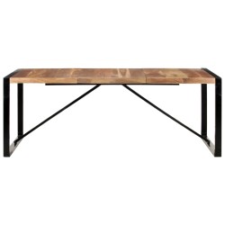 vidaXL Mesa de comedor de madera maciza de sheesham 200x100x75 cm 