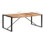 vidaXL Mesa de comedor de madera maciza de sheesham 200x100x75 cm vidaXL Mesa de comedor de madera maciza de sheesham 200x100x75 cm