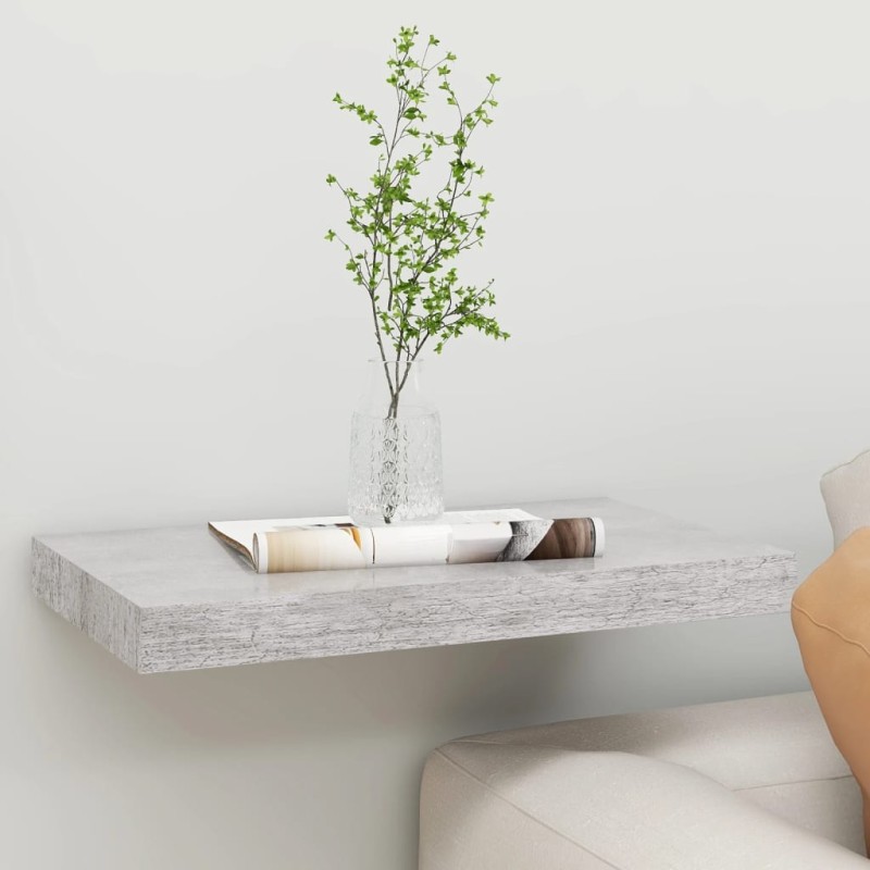 vidaXL Estante flotante de pared gris hormigón MDF 40x23x3,8 cm vidaXL Estante flotante de pared gris hormigón MDF 40x23x3,8 cm