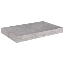 vidaXL Estante flotante de pared gris hormigón MDF 40x23x3,8 cm