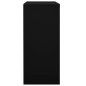 vidaXL Armario de oficina con puerta corredera acero negro 90x40x90cm