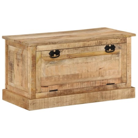vidaXL Banco zapatero madera de mango maciza 85x40x45 cm