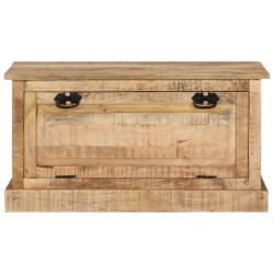 vidaXL Banco zapatero madera de mango maciza 85x40x45 cm