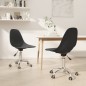 vidaXL Sillas de comedor giratorias 2 unidades PP gris claro vidaXL Sillas de comedor giratorias 2 unidades PP gris claro