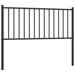 vidaXL Cabecero de metal negro 107 cm
