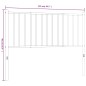 vidaXL Cabecero de metal negro 107 cm vidaXL Cabecero de metal negro 107 cm