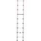 Hailo Escalera telescópica FlexLine 260 264 cm aluminio 7113-091 Hailo Escalera telescópica FlexLine 260 264 cm aluminio 7113-091