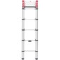 Hailo Escalera telescópica FlexLine 260 264 cm aluminio 7113-091 Hailo Escalera telescópica FlexLine 260 264 cm aluminio 7113-091