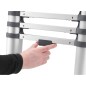 Hailo Escalera telescópica FlexLine 260 264 cm aluminio 7113-091 Hailo Escalera telescópica FlexLine 260 264 cm aluminio 7113-091
