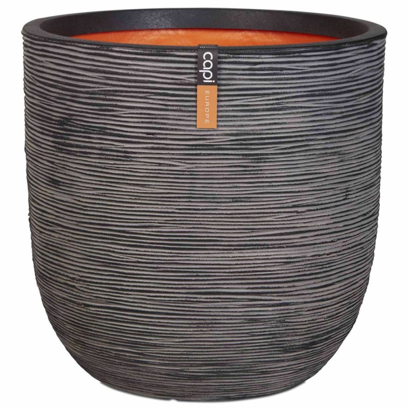 Capi Macetero Nature Rib gris antracita 54x52 cm KOFZ935 Capi Macetero Nature Rib gris antracita 54x52 cm KOFZ935