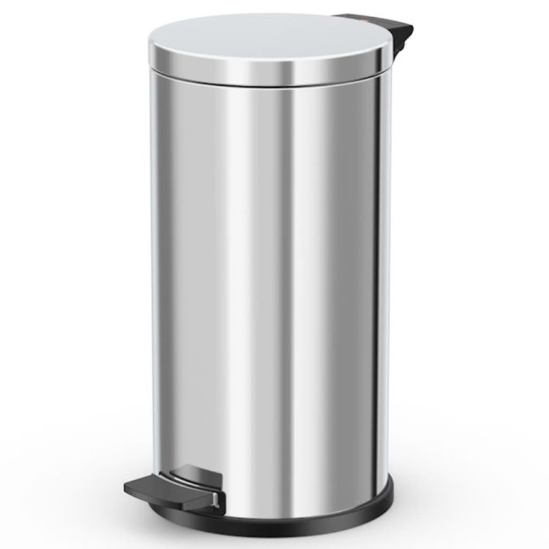 Hailo Papelera pedal Solid acero inox cubo interior galvanizado L 18L Hailo Papelera pedal Solid acero inox cubo interior galvanizado L 18L