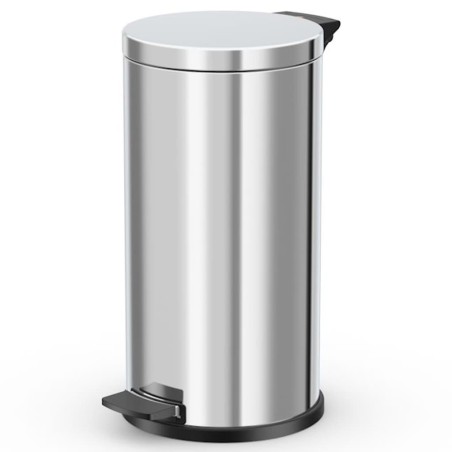 Hailo Papelera pedal Solid acero inox cubo interior galvanizado L 18L