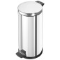 Hailo Papelera pedal Solid acero inox cubo interior galvanizado L 18L Hailo Papelera pedal Solid acero inox cubo interior galvanizado L 18L
