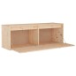 vidaXL Armario de pared de madera maciza de pino 100x30x35 cm