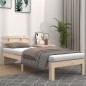 vidaXL Estructura de cama madera maciza 100x200 cm
