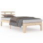 vidaXL Estructura de cama madera maciza 100x200 cm