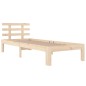 vidaXL Estructura de cama madera maciza 100x200 cm