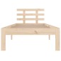 vidaXL Estructura de cama madera maciza 100x200 cm