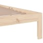vidaXL Estructura de cama madera maciza 100x200 cm
