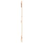 vidaXL Cabecero de cama de pared madera maciza de pino 82,5x3x110 cm