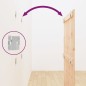 vidaXL Cabecero de cama de pared madera maciza de pino 82,5x3x110 cm