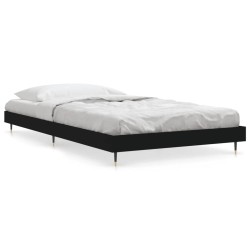 vidaXL Estructura de cama madera contrachapada negra 100x200 cm