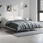 vidaXL Estructura de cama madera contrachapada gris hormigón 135x190cm