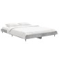 vidaXL Estructura de cama madera contrachapada gris hormigón 135x190cm