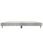 vidaXL Estructura de cama madera contrachapada gris hormigón 135x190cm