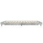 vidaXL Estructura de cama madera contrachapada gris hormigón 135x190cm