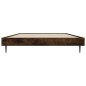 vidaXL Estructura de cama madera contrachapada roble ahumado 90x190 cm
