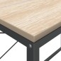 vidaXL Escritorio de ordenador madera de ingeniería negro y roble