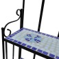 vidaXL Soporte de plantas mosaico azul y blanco vidaXL Soporte de plantas mosaico azul y blanco