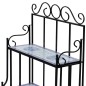 vidaXL Soporte de plantas mosaico azul y blanco vidaXL Soporte de plantas mosaico azul y blanco