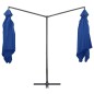 vidaXL Sombrilla doble de jardín palo de acero azul azure 250x250 cm vidaXL Sombrilla doble de jardín palo de acero azul azure 250x250 cm
