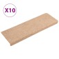 vidaXL Alfombrillas de escalera 10 unidades marrón 65x21x4 cm vidaXL Alfombrillas de escalera 10 unidades marrón 65x21x4 cm