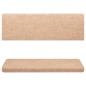 vidaXL Alfombrillas de escalera 10 unidades marrón 65x21x4 cm vidaXL Alfombrillas de escalera 10 unidades marrón 65x21x4 cm