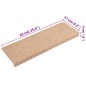 vidaXL Alfombrillas de escalera 10 unidades marrón 65x21x4 cm vidaXL Alfombrillas de escalera 10 unidades marrón 65x21x4 cm