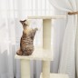 vidaXL Rascador para gatos con postes de sisal color crema 92 cm 