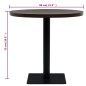 vidaXL Mesa de bar bistró MDF y acero redonda fresno oscuro 80x75 cm vidaXL Mesa de bar bistró MDF y acero redonda fresno oscuro 80x75 cm