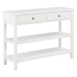 vidaXL Aparador de MDF blanco 110x35x80 cm